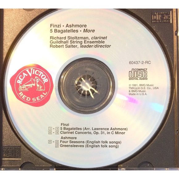 🦋 Richard Stoltzman Finzi: Clarinet Concertos Bagatelles CD 090266043729 - Picture 2 of 3